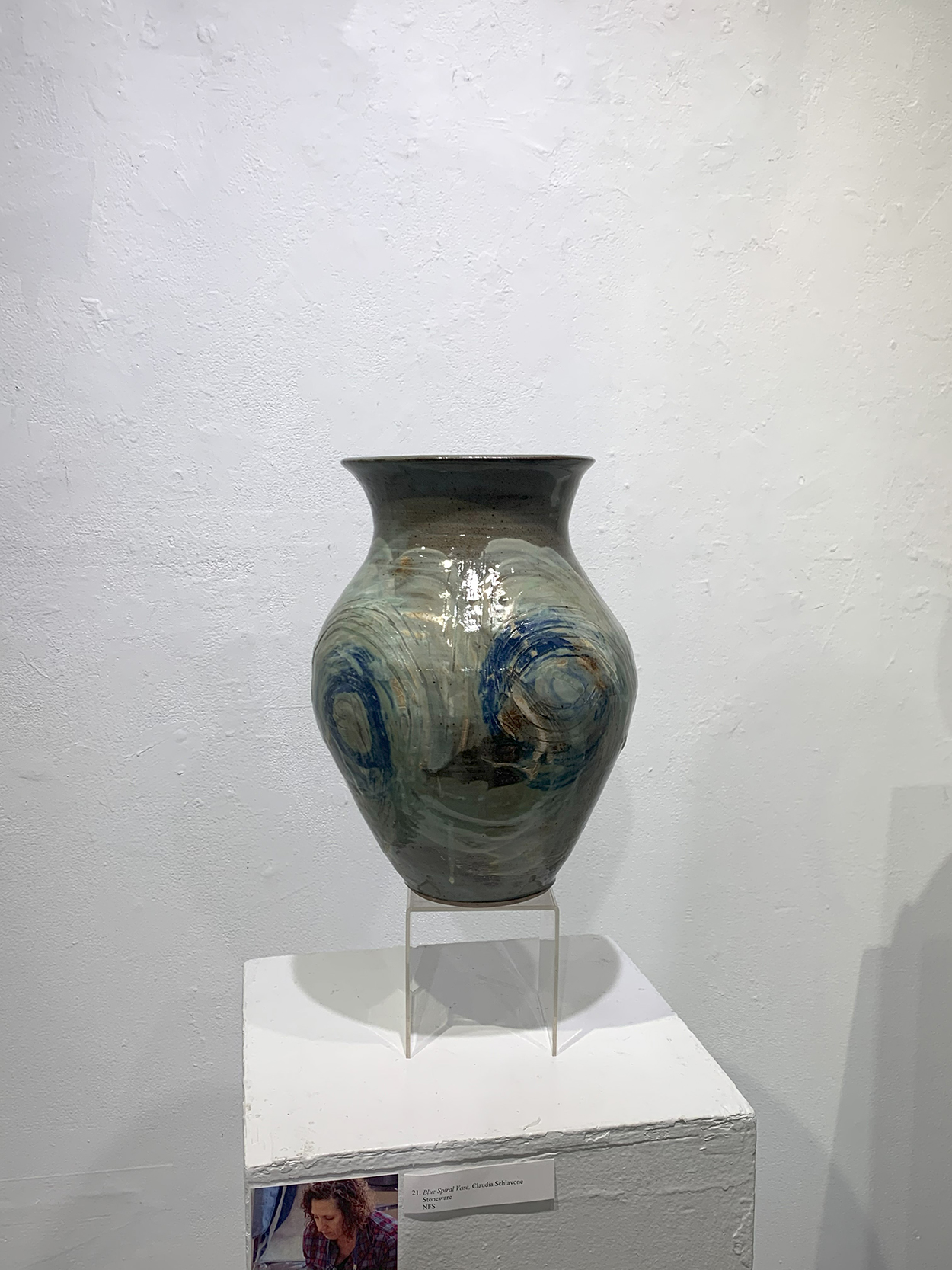 Blue Spiral Vase, Claudia Schiavone