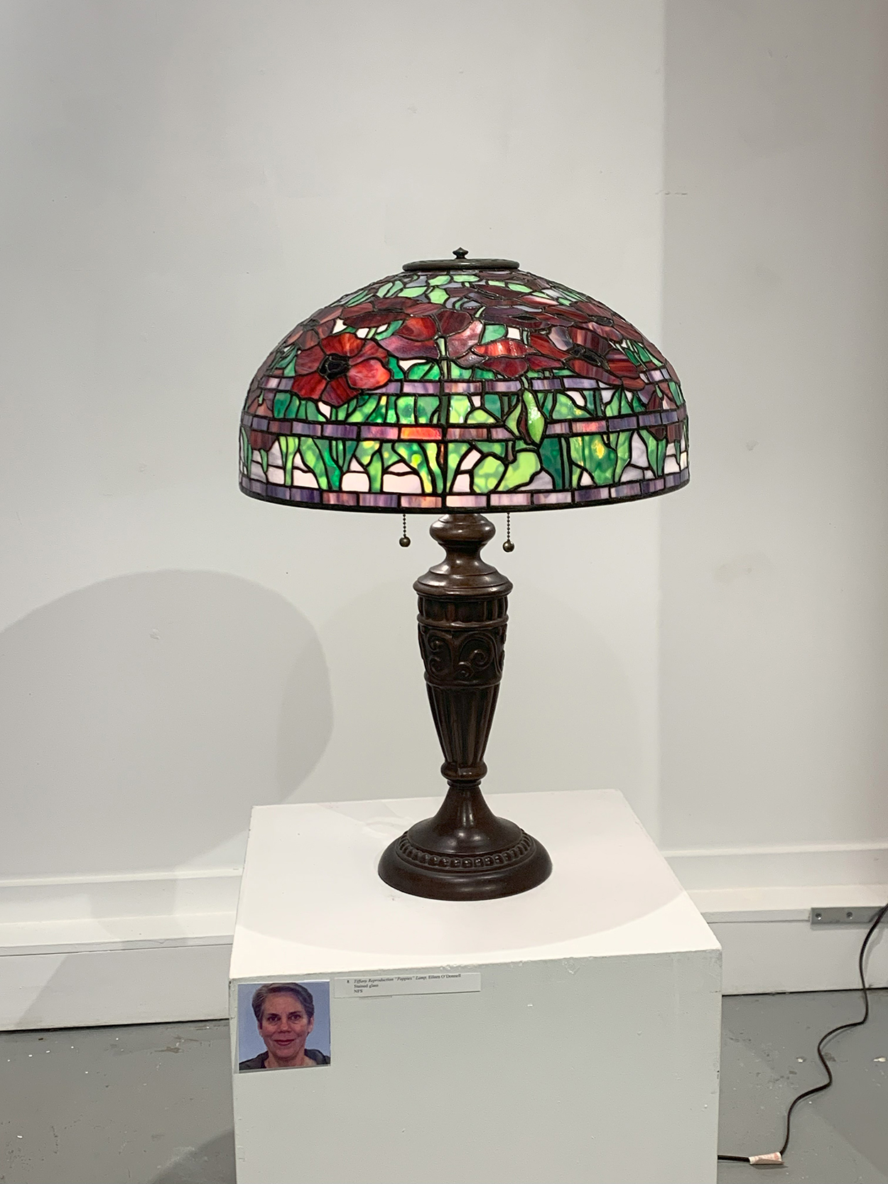 Tiffany Reproduction “Poppies” Lamp, Eileen O’Donnell