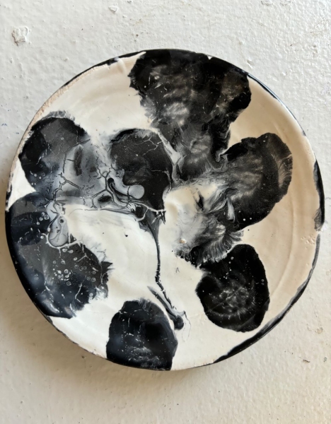 Gray Area Plate, Intro to Throwing Clay on the Wheel: Session C with Jessica Reeve,  Week 5