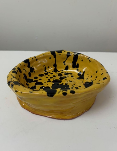 Splatter Bowl, Intro to Throwing Clay on the Wheel: Session B with Jessica Reeve, Week 4