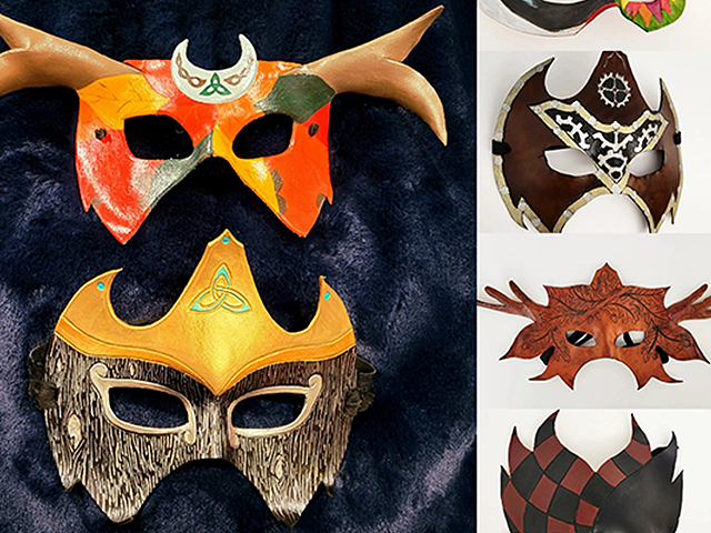 Leather Halloween Masks Workshop Adult Workshop